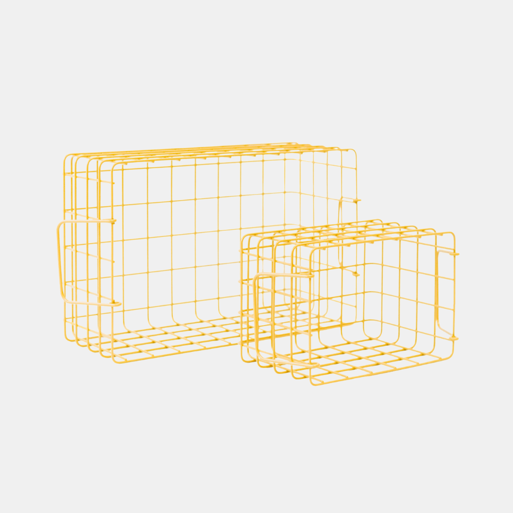 Mustard | Basket Small - Mustard | Shut the Front Door