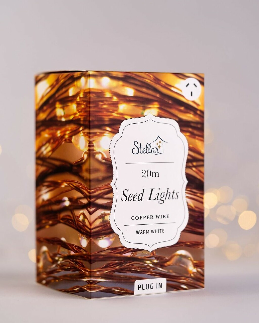 Stellar Haus | 200 LED Seed Light String Copper Warm White Plug 20m | Shut the Front Door