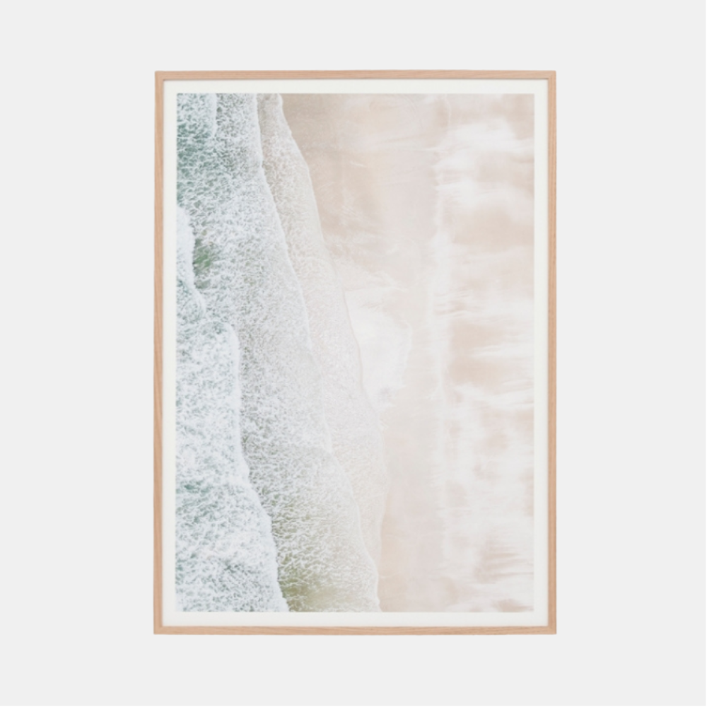 Middle of Nowhere | Framed Print - Aerial Waves Raw | Shut the Front Door