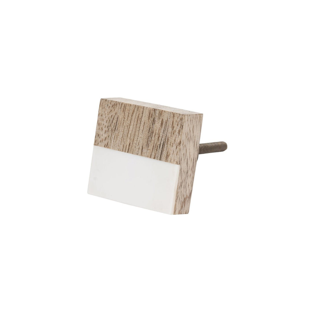 General Eclectic | Wooden Knob White & Natural | Shut the Front Door