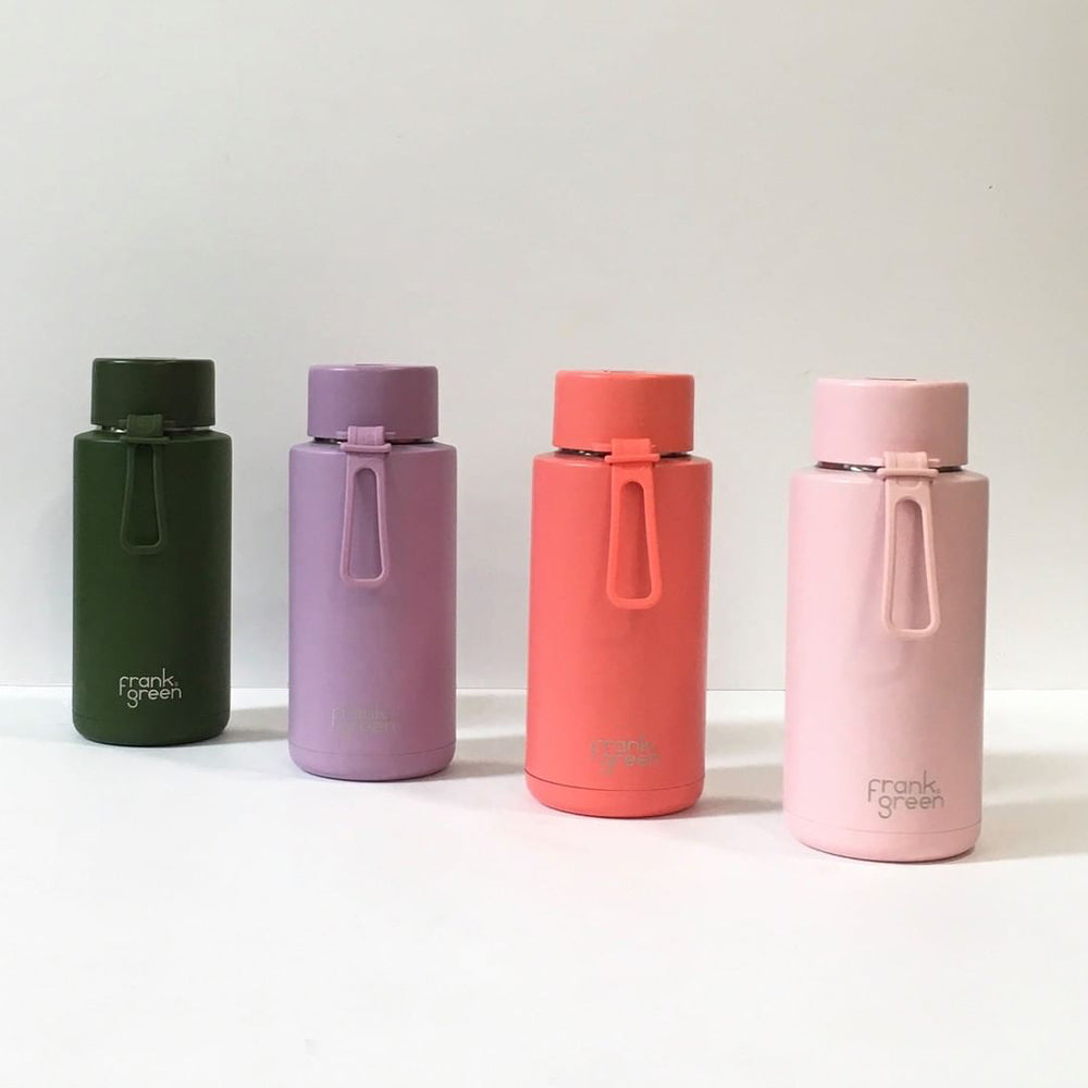 Frank Green | Ceramic Lined Reusable Bottle 34oz with Straw - Blushed | Shut the Front Door