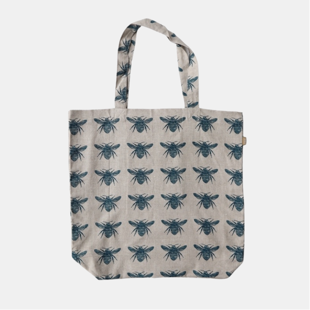 Raine & Humble | Abby Bee Shopping Tote - Blue | Shut the Front Door