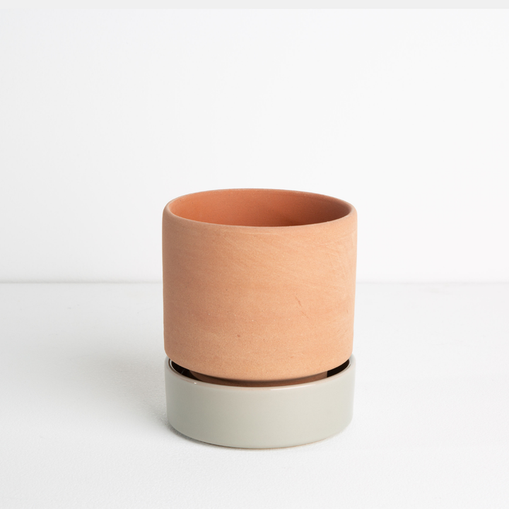 Garcia | Grace Planter Small - Rose Terracotta & Sage | Shut the Front Door