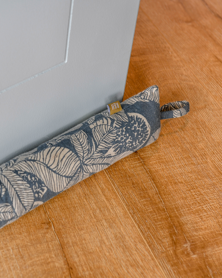 Raine & Humble | Fig Tree Draught Stopper Slim - Dark Slate | Shut the Front Door
