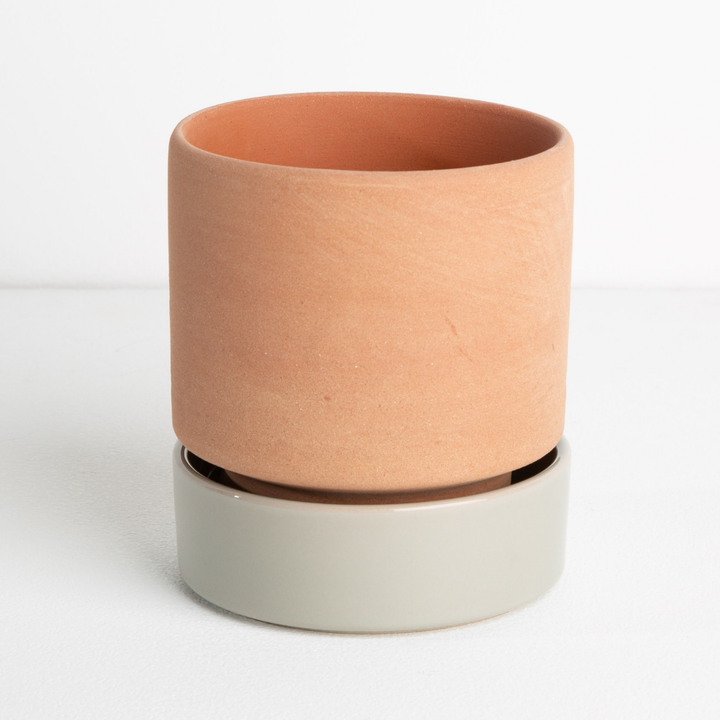 Garcia | Grace Planter Large - Rose Terracotta & Sage | Shut the Front Door