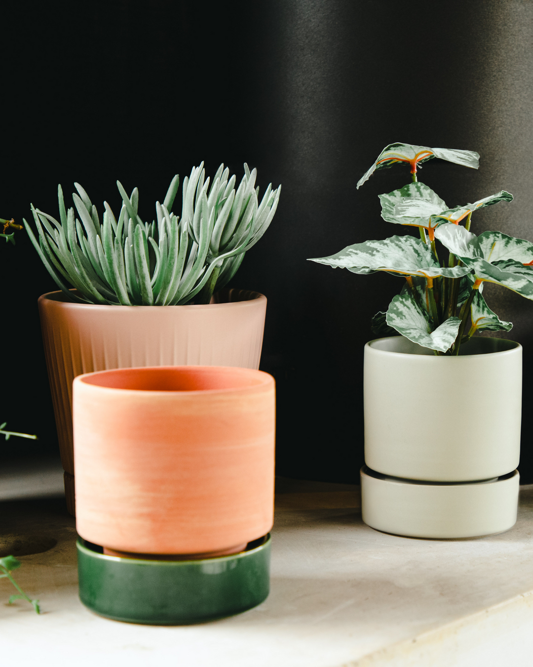 Garcia | Grace Planter Small - Rose Terracotta & Olive | Shut the Front Door