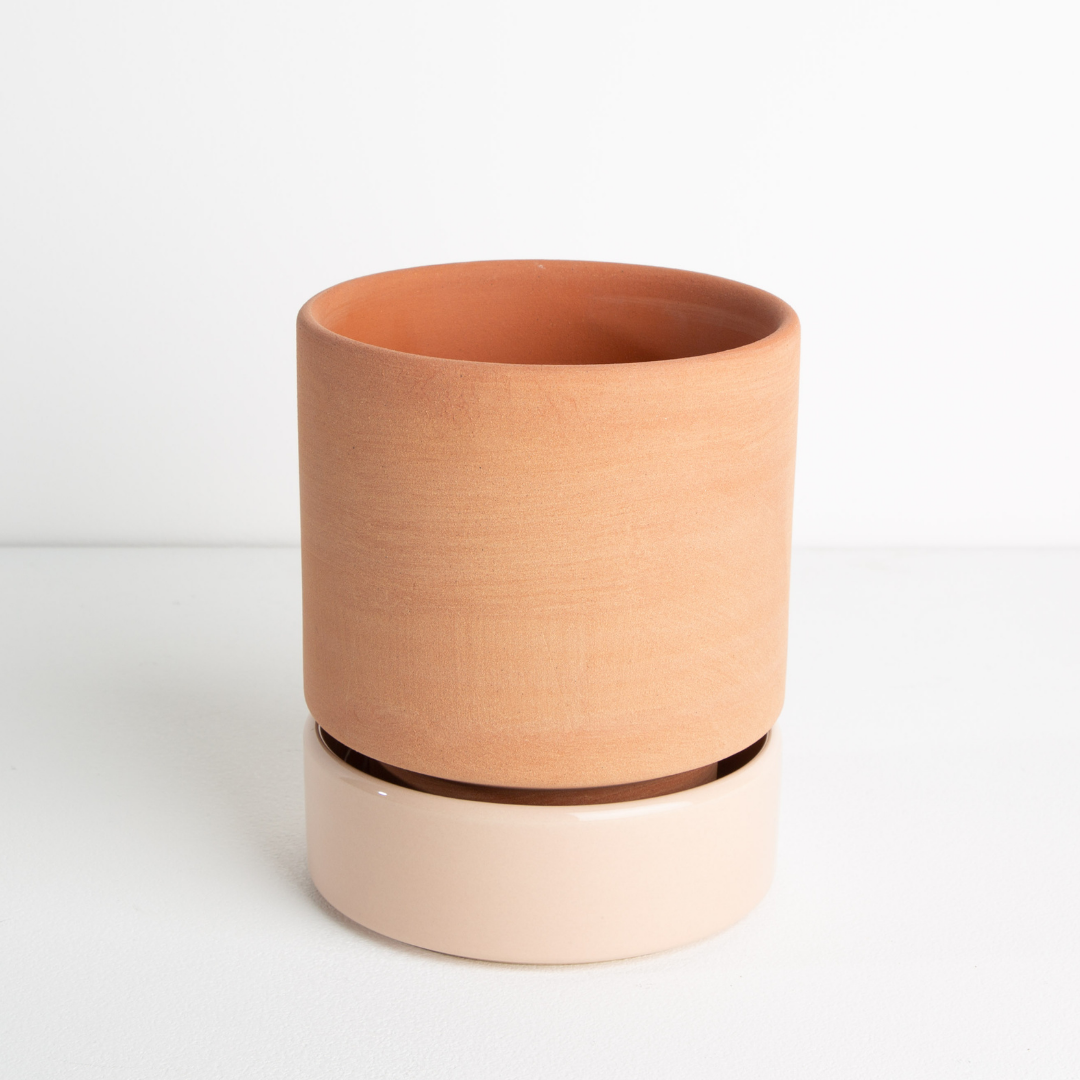 Garcia | Grace Planter Medium - Rose Terracotta & Dusty Rose | Shut the Front Door