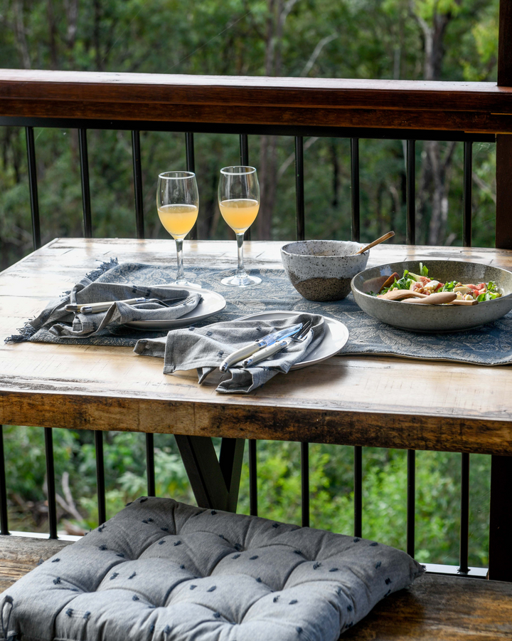 Raine & Humble | Fig Tree Table Runner - Dark Slate | Shut the Front Door