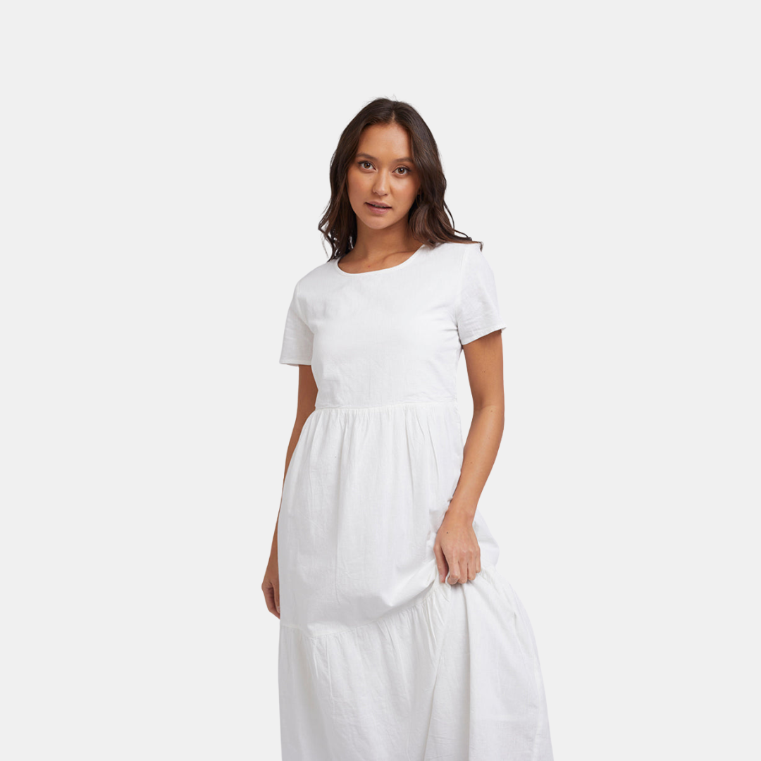 Silent Theory | Stella Midi Dress - White | Shut the Front Door