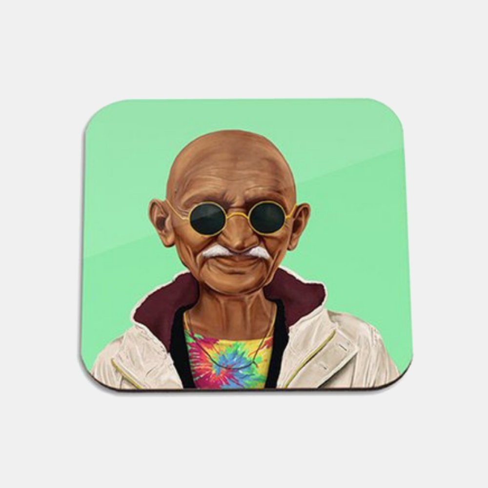 Hipstory | Hipstory Coaster - Gandhi | Shut the Front Door