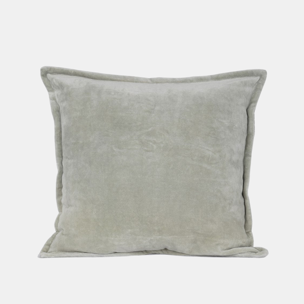 Raine & Humble | Velvet Cushion - Sage | Shut the Front Door