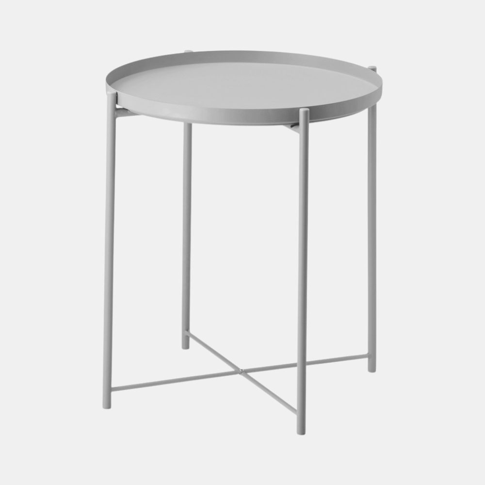 Garcia | Metal Tray Table - Grey | Shut the Front Door