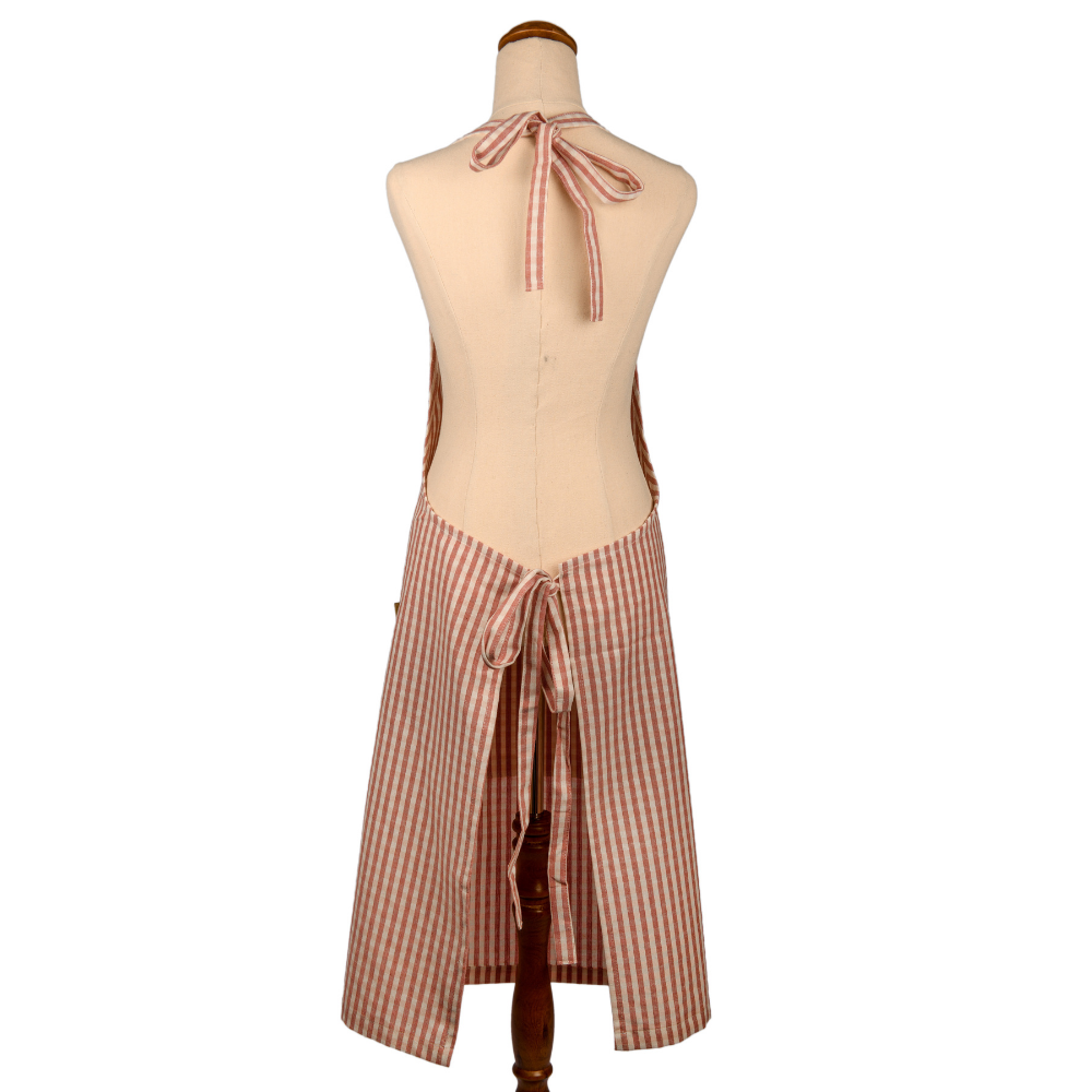 Raine & Humble | Gingham Apron - Fig | Shut the Front Door