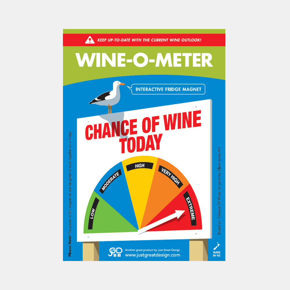 Just Great Design | O-Meter Wine Magnet | Shut the Front Door
