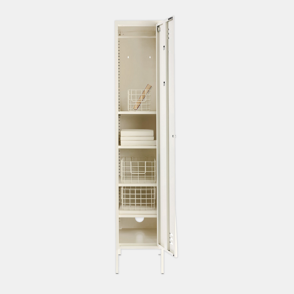 Mustard | Skinny Locker - White | Shut the Front Door
