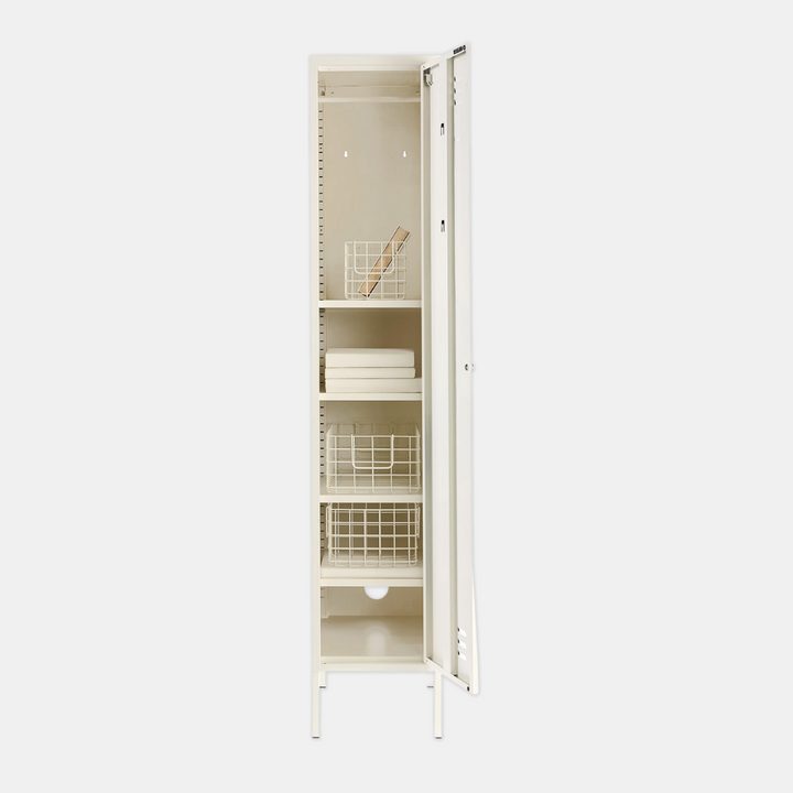Mustard | Skinny Locker - White | Shut the Front Door