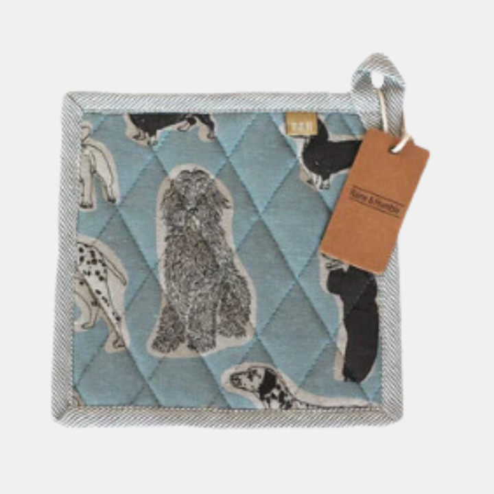 Raine & Humble | Woof Pot Holder - Blue Haze | Shut the Front Door