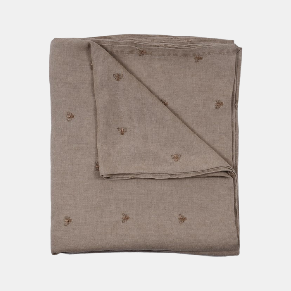 Raine & Humble | Mason Bee Linen Tablecloth - Stone | Shut the Front Door