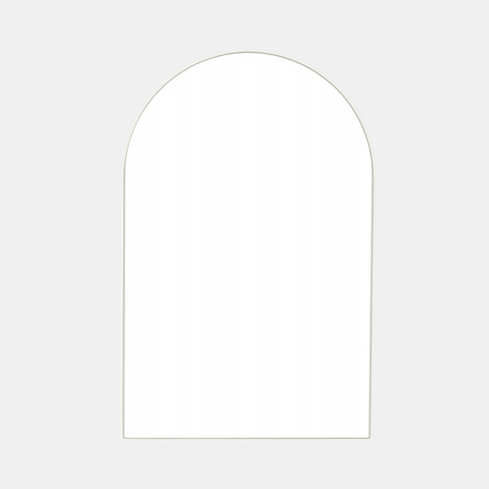 Middle of Nowhere | Bjorn Arch Mirror White 55x85cm | Shut the Front Door