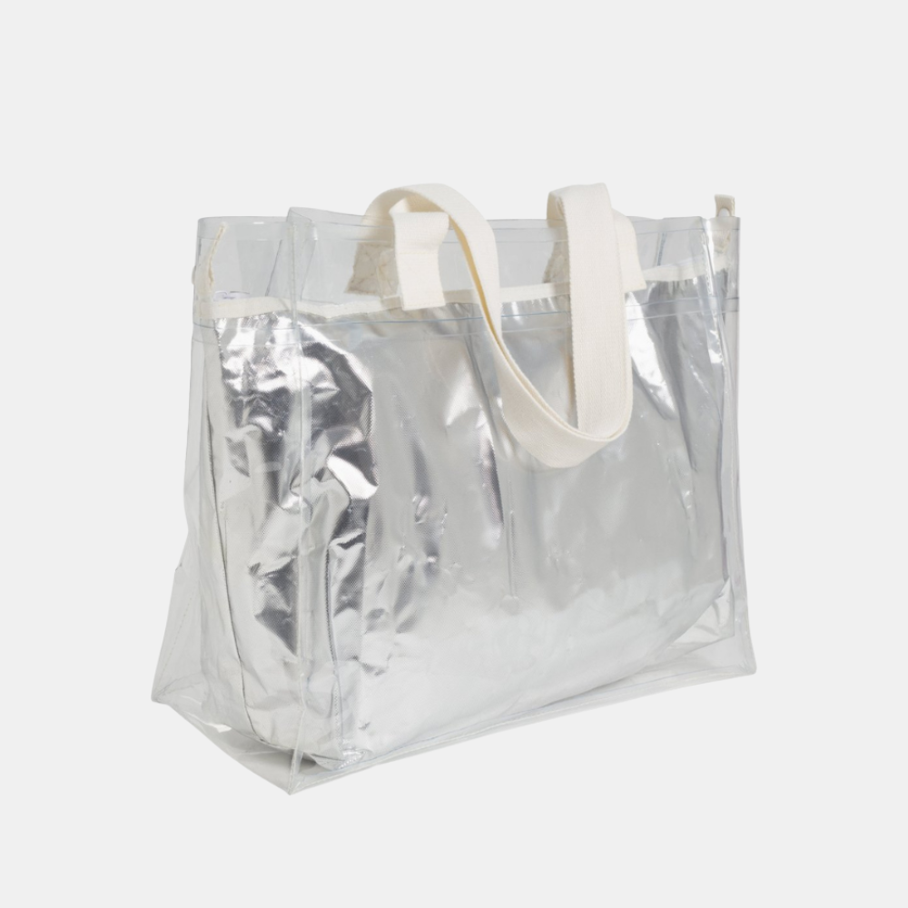 Sunnylife | Cooler Carry Me Tote - Silver | Shut the Front Door