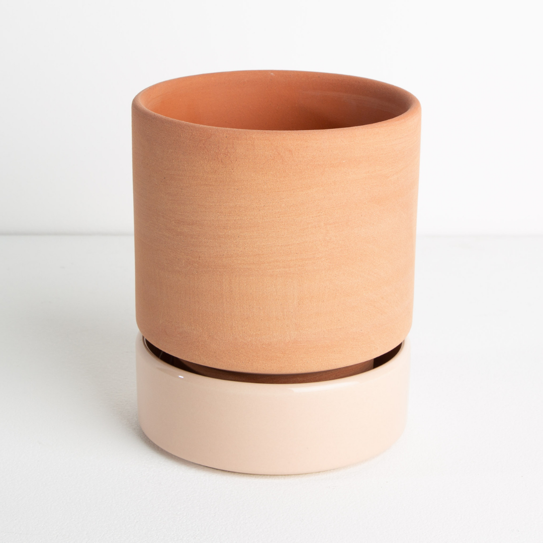 Garcia | Grace Planter Large -Rose Terracotta & Dusty Rose | Shut the Front Door