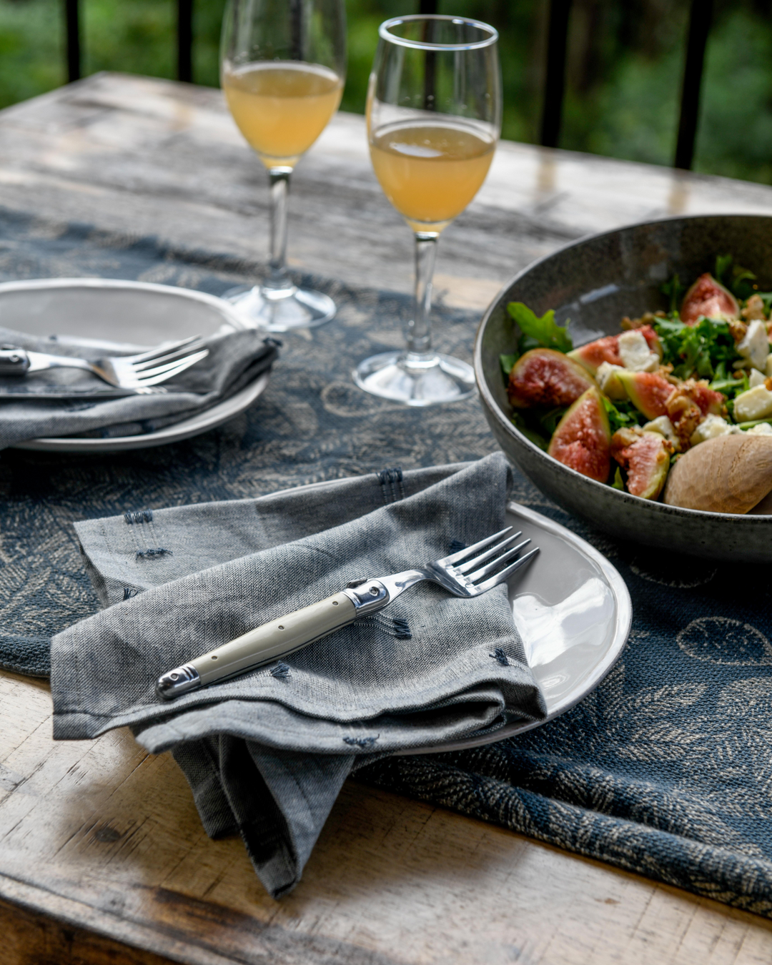 Raine & Humble | Fig Tree Placemat S/4 - Dark Slate | Shut the Front Door