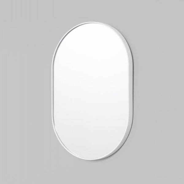 Middle of Nowhere | Bjorn Oval Mirror - White 50 x 75 cm | Shut the Front Door