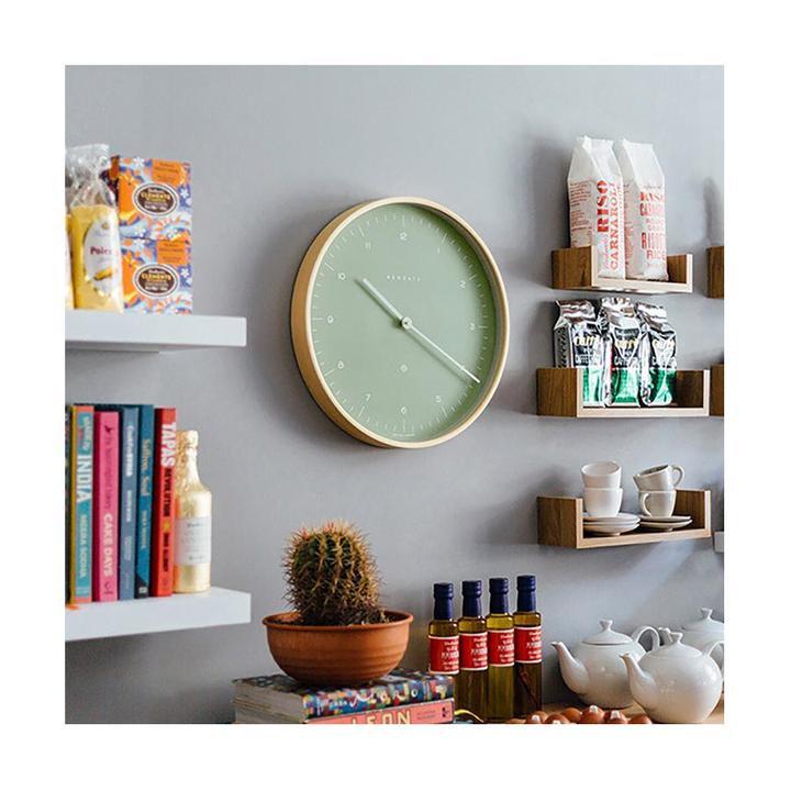 Newgate | Mr Clarke Wall Clock 40cm Bubble  Green | Shut the Front Door