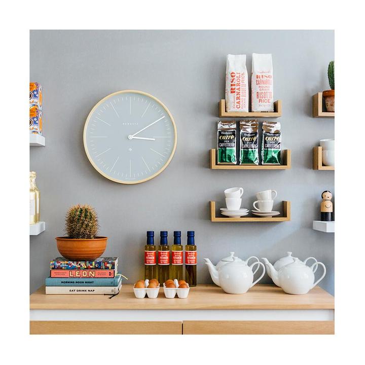 Newgate | Mr Clarke Wall Clock 40cm Pill Blue | Shut the Front Door