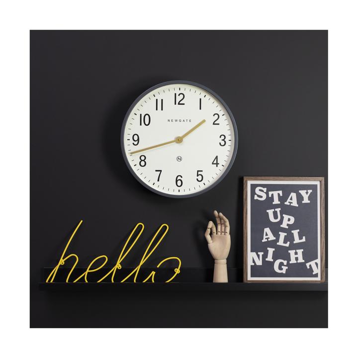 Newgate | Mr Edwards Wall Clock Grey | Shut the Front Door