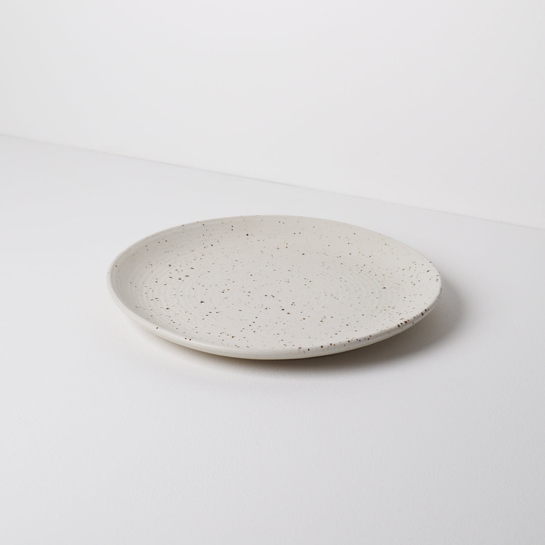 Garcia | Handmade Ceramic Dinner Plate 28cm - Speckle | Shut the Front Door