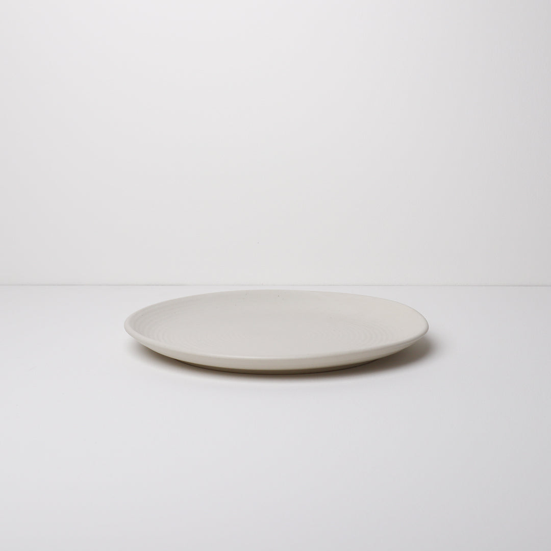 Garcia | Handmade Ceramic Dinner Plate 25.5cm - Cream | Shut the Front Door