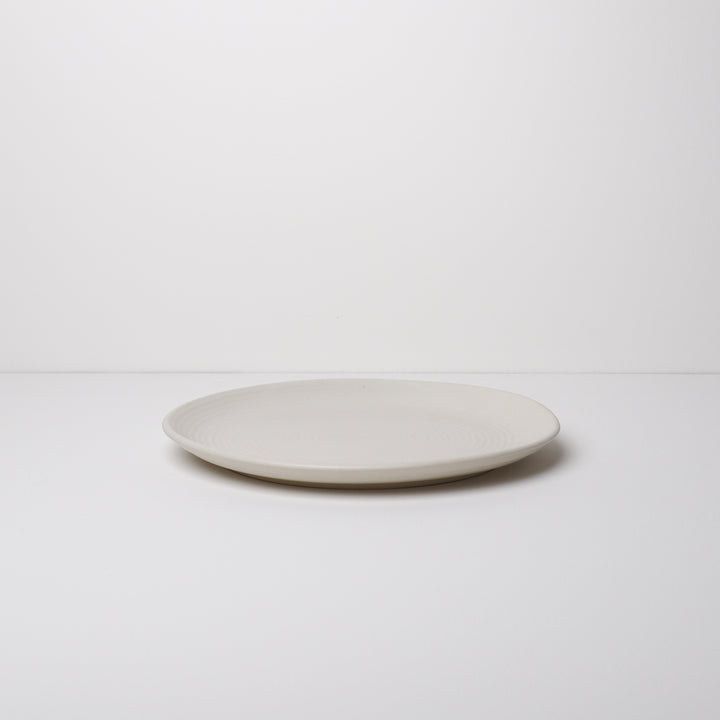 Garcia | Handmade Ceramic Dinner Plate 25.5cm - Cream | Shut the Front Door