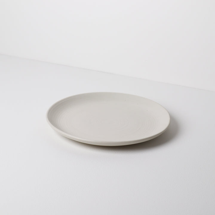 Garcia | Handmade Ceramic Dinner Plate 25.5cm - Cream | Shut the Front Door