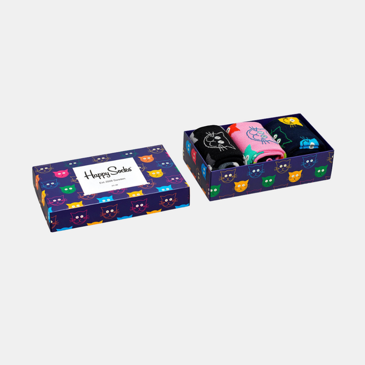Happy Socks | Socks - Gift Set Cat 3pk 36-40 | Shut the Front Door