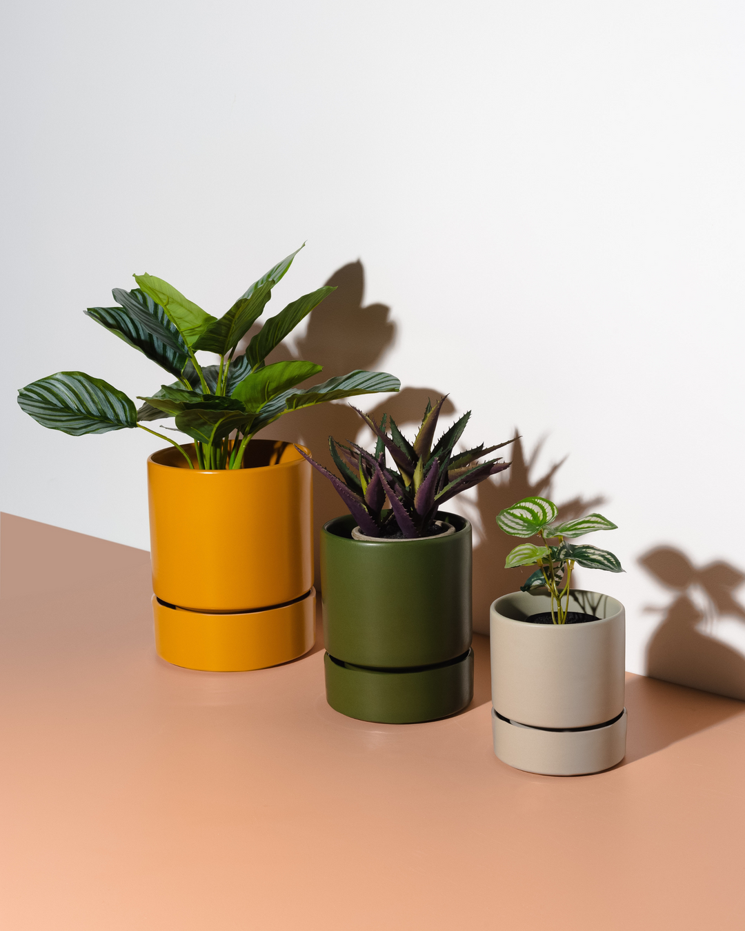 large mustard indoor plant pot Billie Planter Large - Mustard | Garcia Home