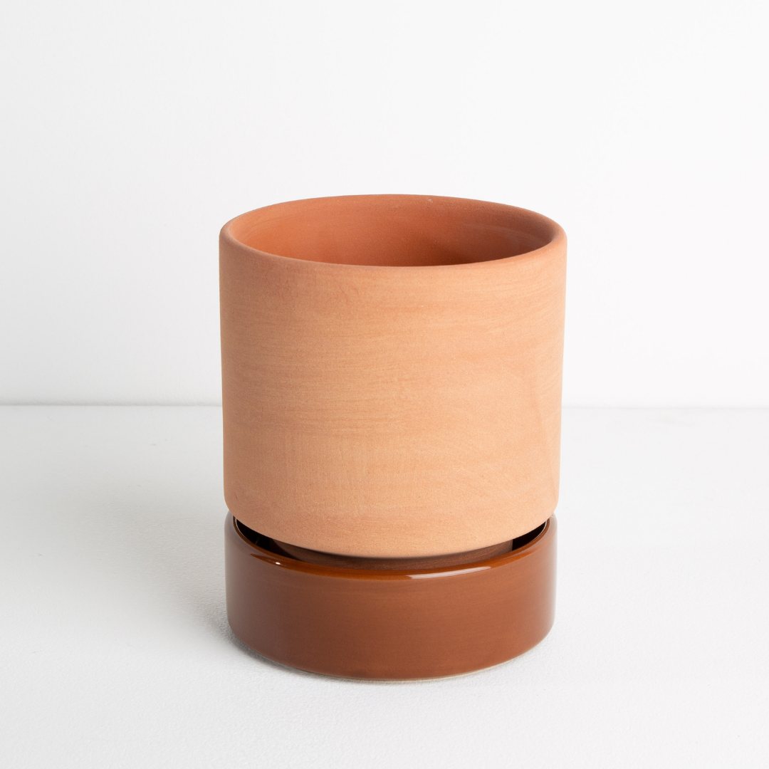 Garcia | Grace Planter Medium - Rose Terracotta & Soil | Shut the Front Door