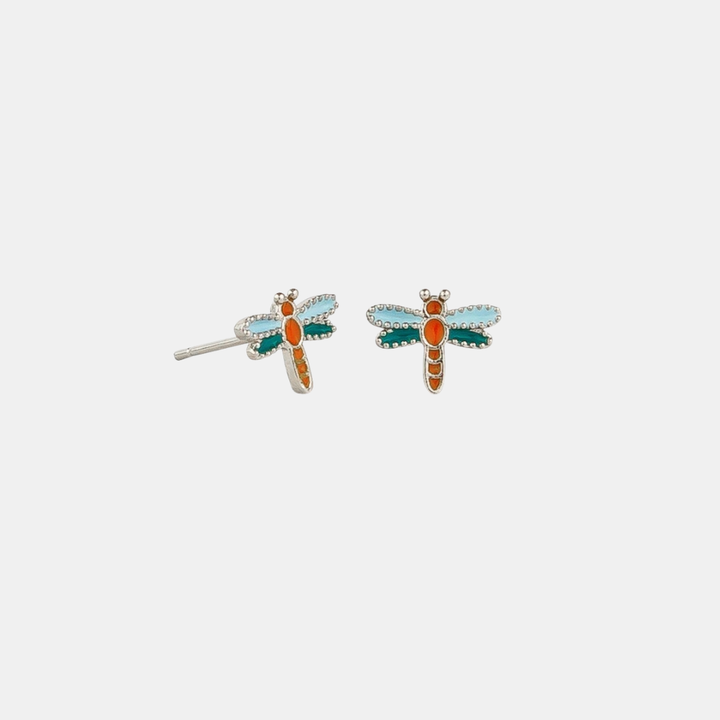 Tiger Tree | Earrings Silver Dragonfly Studs | Shut the Front Door