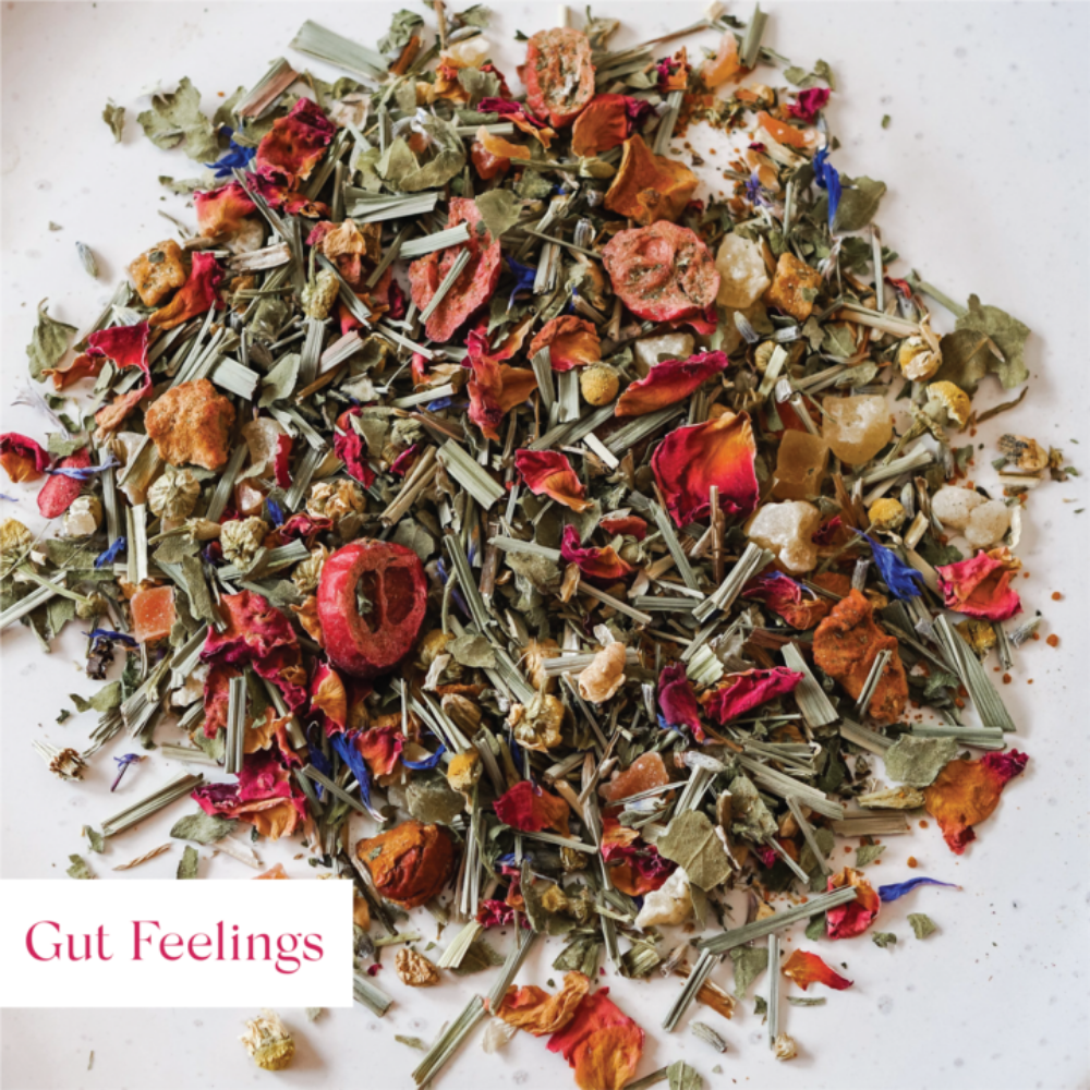 Better Tea Co | Gut Feelings Glass Jar 50g | Shut the Front Door
