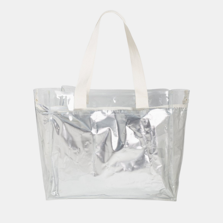 Sunnylife | Cooler Carry Me Tote - Silver | Shut the Front Door