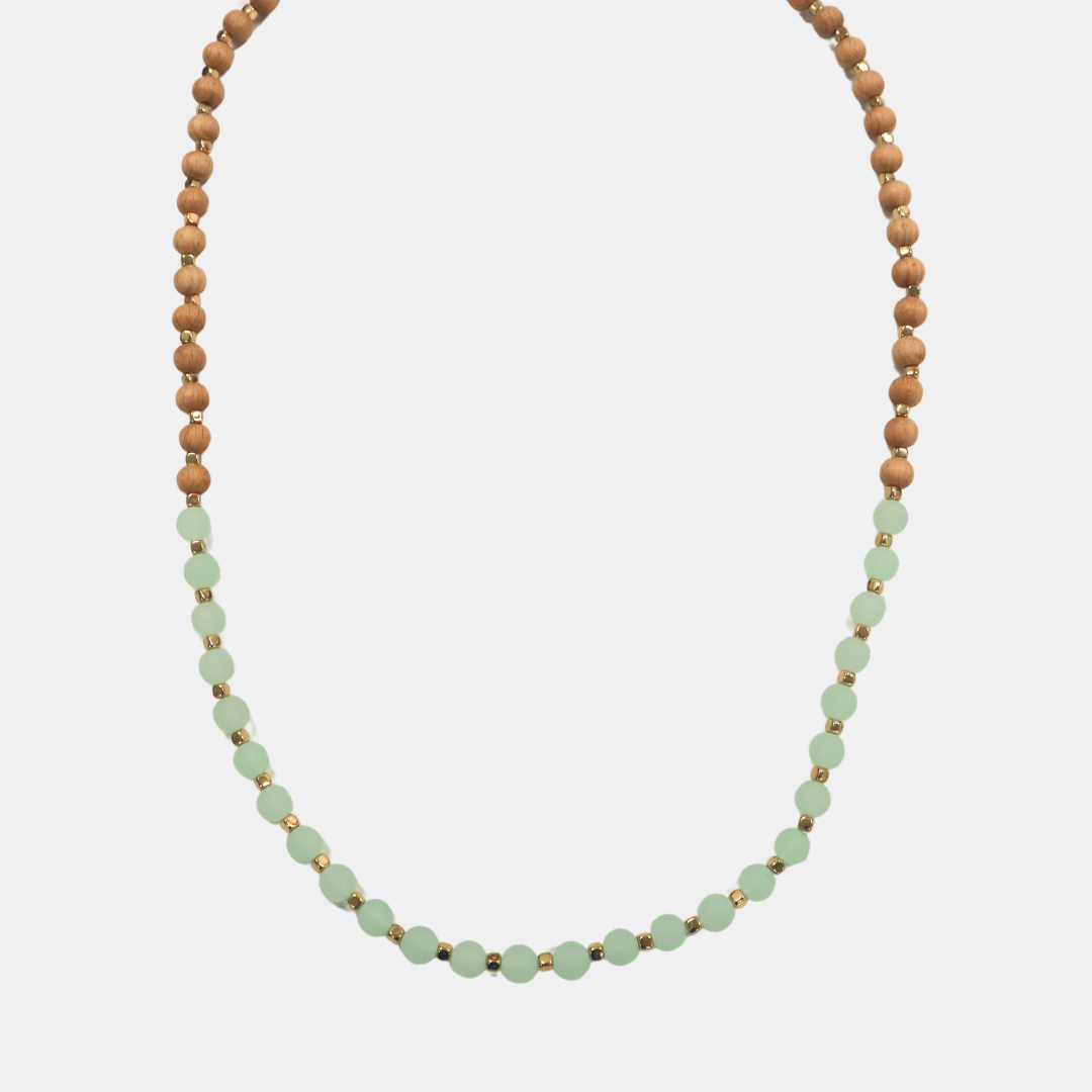Holiday Accessories | Sunset Necklace - Green Frosted | Shut the Front Door