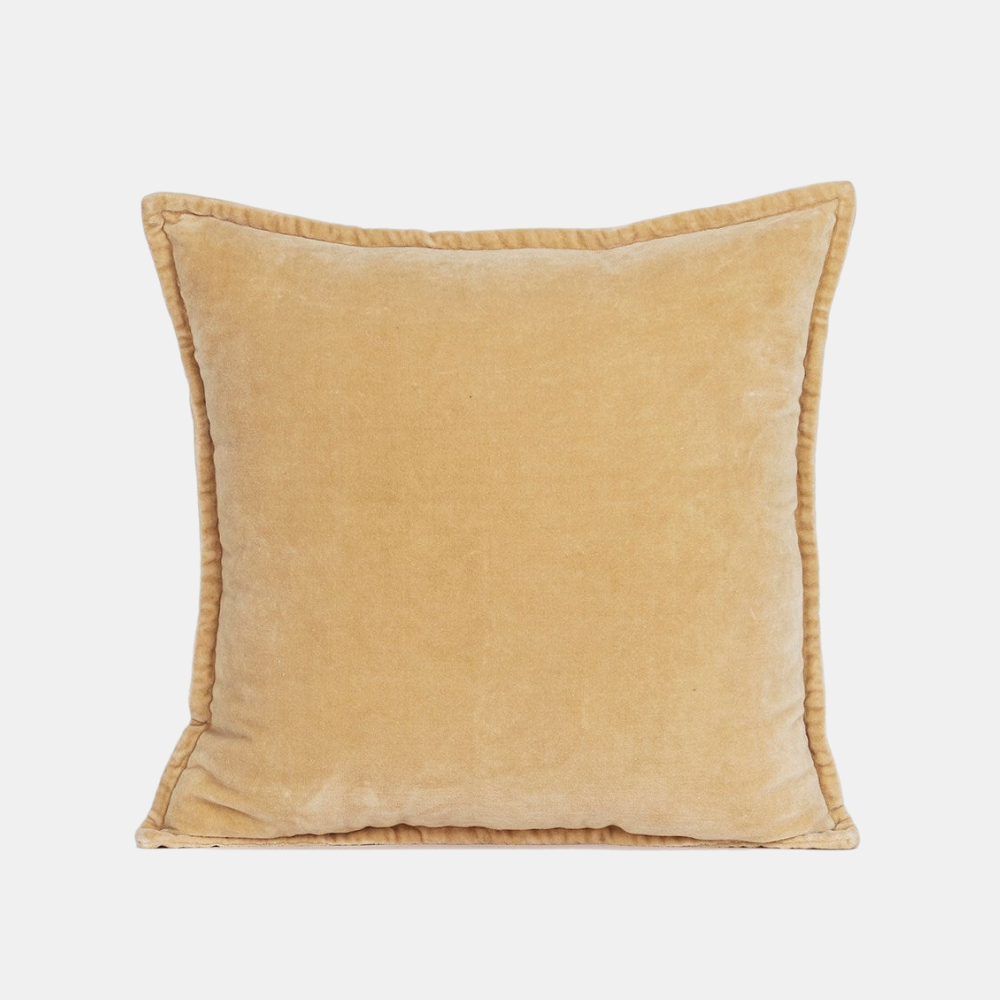 Raine & Humble | Velvet Cushion - Honey | Shut the Front Door