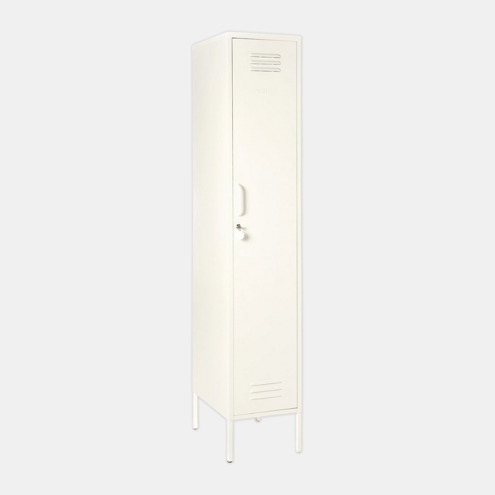 Mustard | Skinny Locker - White | Shut the Front Door