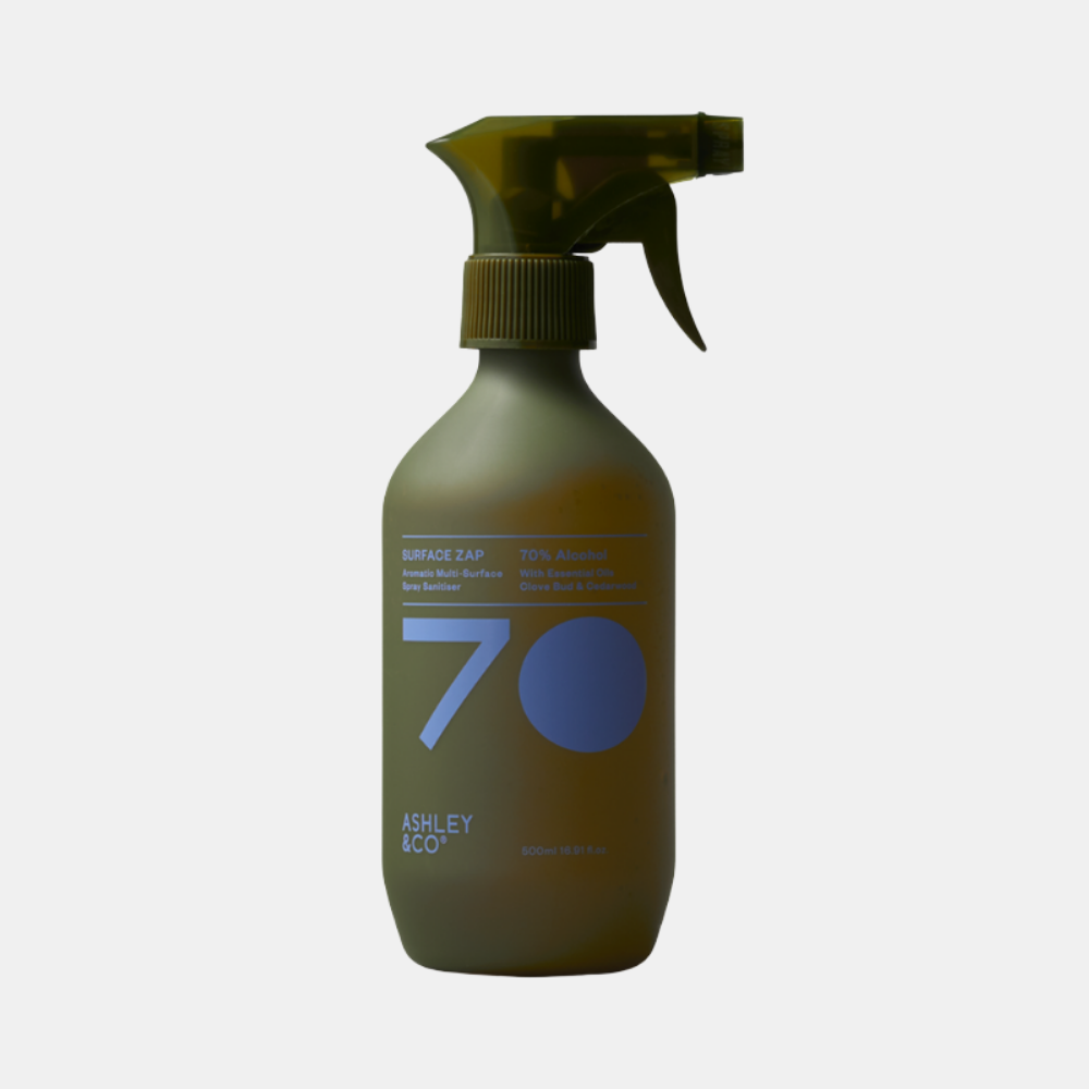 Ashley & Co | A&Co Zap Surface Sanitiser - Lotus Leaf 500ml | Shut the Front Door