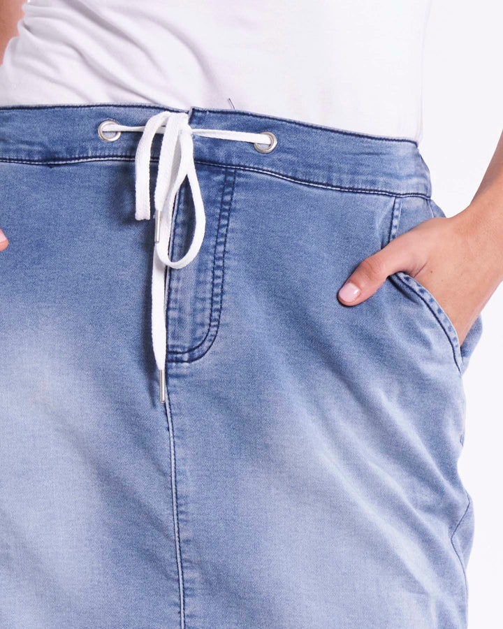 Betty Basics | Aston Skirt - Denim Blue | Shut the Front Door
