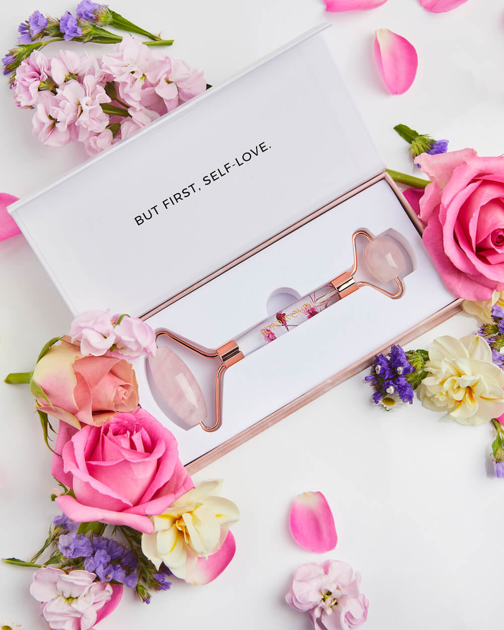 Bopo Women | Floral Quartz Facial Roller | Shut the Front Door