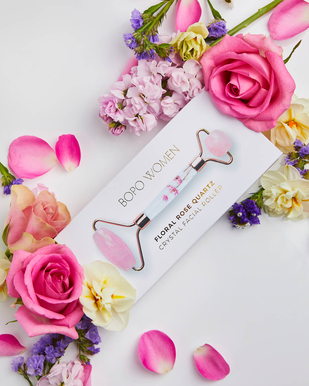 Bopo Women | Floral Quartz Facial Roller | Shut the Front Door