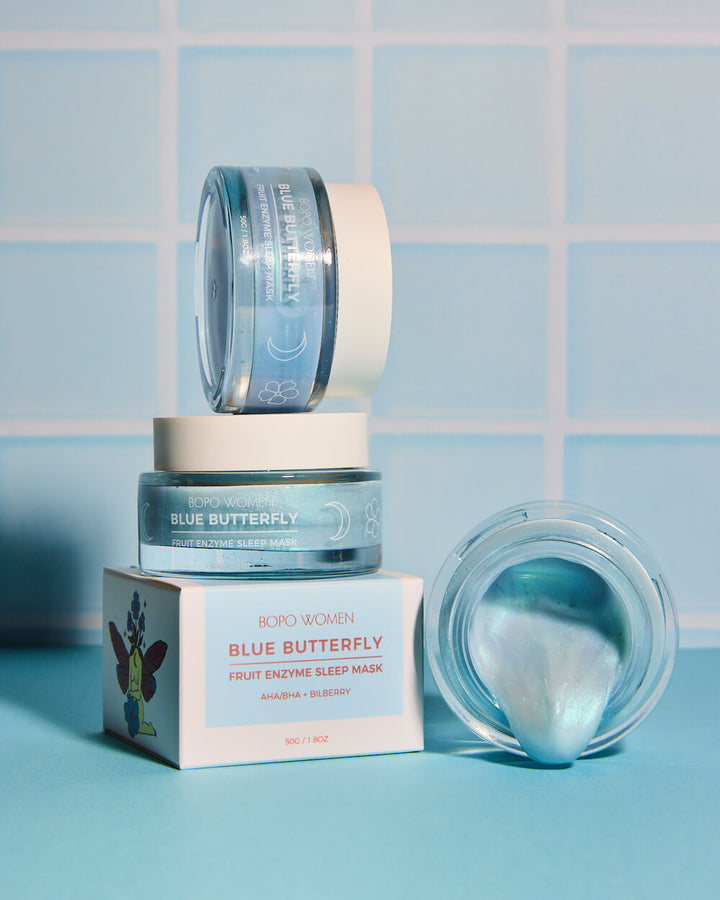 Bopo Women | Blue Butterfly Sleep Mask | Shut the Front Door