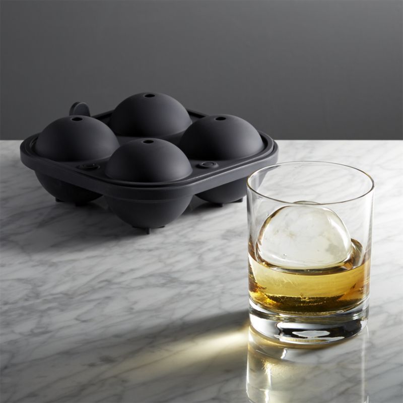 Peak | Sphere Ice Mold - Marble Black | Shut the Front Door