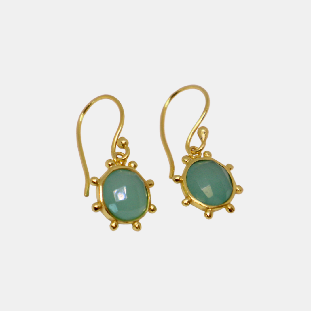 Holiday Accessories | Yves Earrings - Aqua | Shut the Front Door